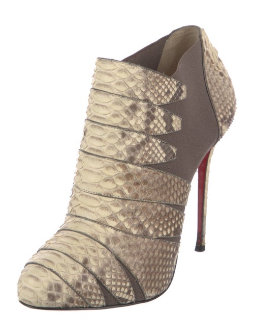 Christian Louboutin Python Animal Print Boots
