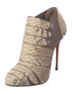 Christian Louboutin Python Animal Print Boots