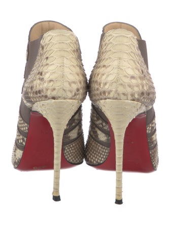 Christian Louboutin Python Animal Print Boots