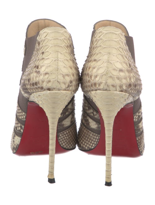 Christian Louboutin Python Animal Print Boots
