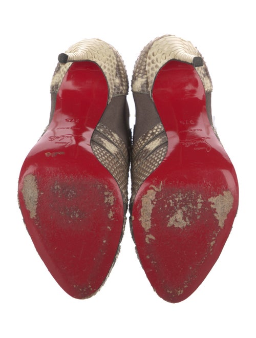 Christian Louboutin Python Animal Print Boots