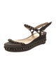 Christian Louboutin Suede Studded Accents Espadrilles