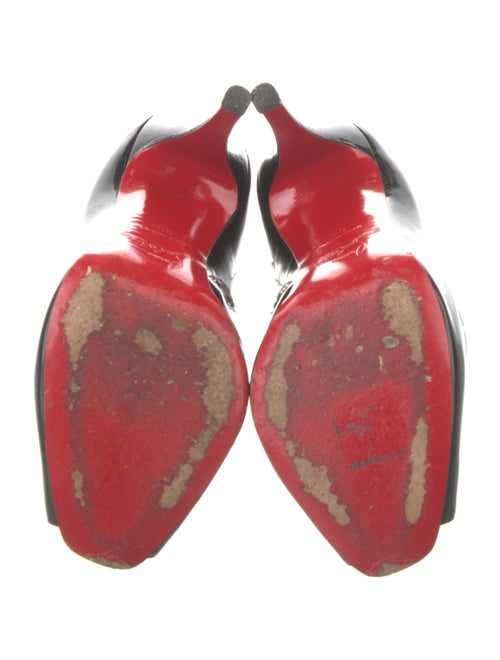 Christian Louboutin Patent Leather Lace-Up Boots