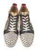 Christian Louboutin Spike Accents Patent Leather Sneakers