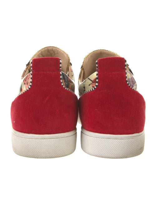Christian Louboutin Spike Accents Patent Leather Sneakers