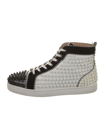 Christian Louboutin Leather Printed Sneakers