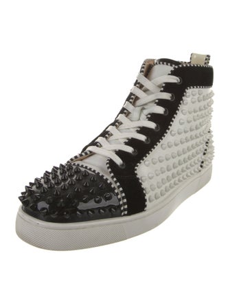 Christian Louboutin Leather Printed Sneakers