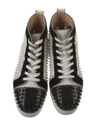 Christian Louboutin Leather Printed Sneakers