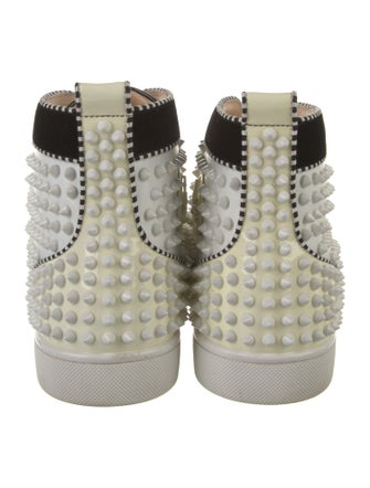 Christian Louboutin Leather Printed Sneakers