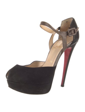 Christian Louboutin Suede D'Orsay Pumps