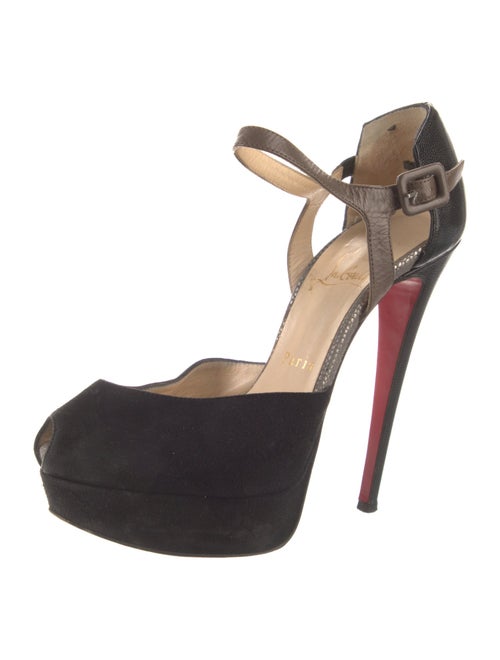 Christian Louboutin Suede D'Orsay Pumps