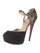 Christian Louboutin Suede D'Orsay Pumps