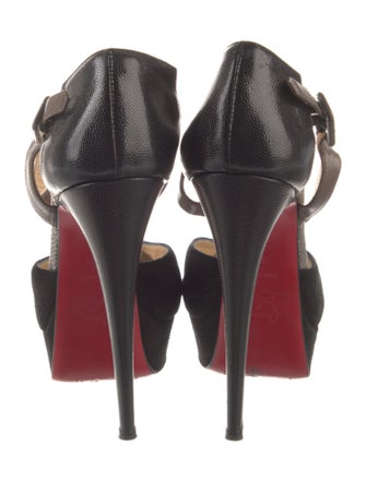 Christian Louboutin Suede D'Orsay Pumps