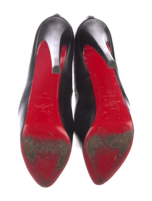 Christian Louboutin Leather Mesh Accents Boots