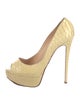 Christian Louboutin Python Animal Print Pumps