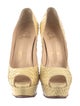 Christian Louboutin Python Animal Print Pumps
