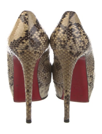 Christian Louboutin Snakeskin Animal Print Pumps