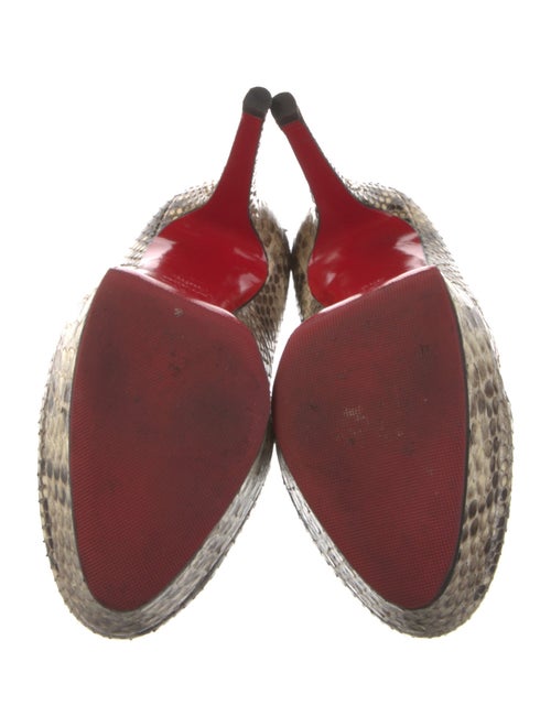 Christian Louboutin Snakeskin Animal Print Pumps