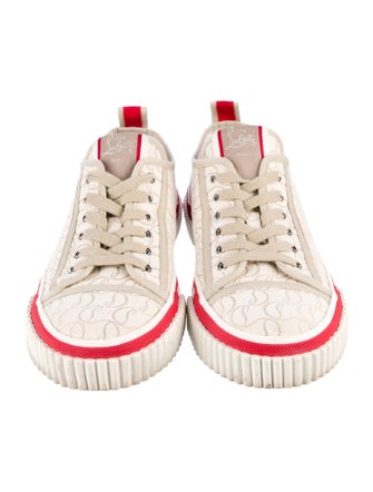 Christian Louboutin Canvas Printed Sneakers