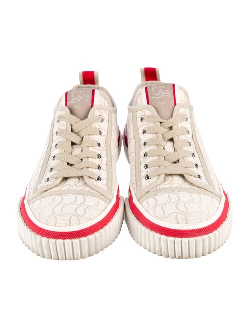 Christian Louboutin Canvas Printed Sneakers