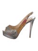 Christian Louboutin Printed Slingback Pumps