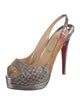 Christian Louboutin Printed Slingback Pumps