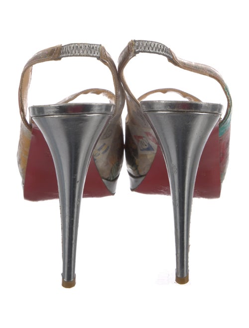 Christian Louboutin Printed Slingback Pumps