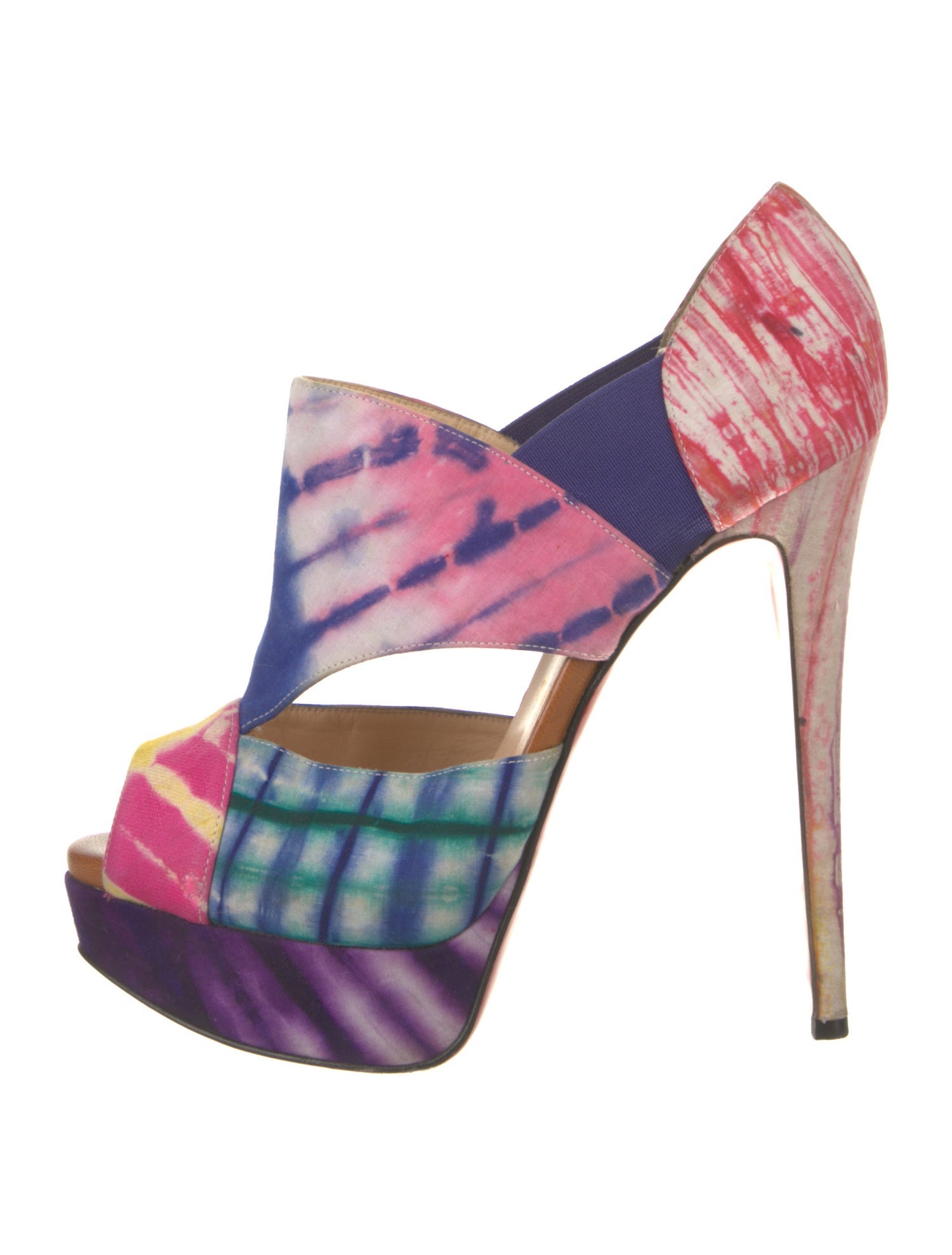 Christian Louboutin Printed T-Strap Pumps