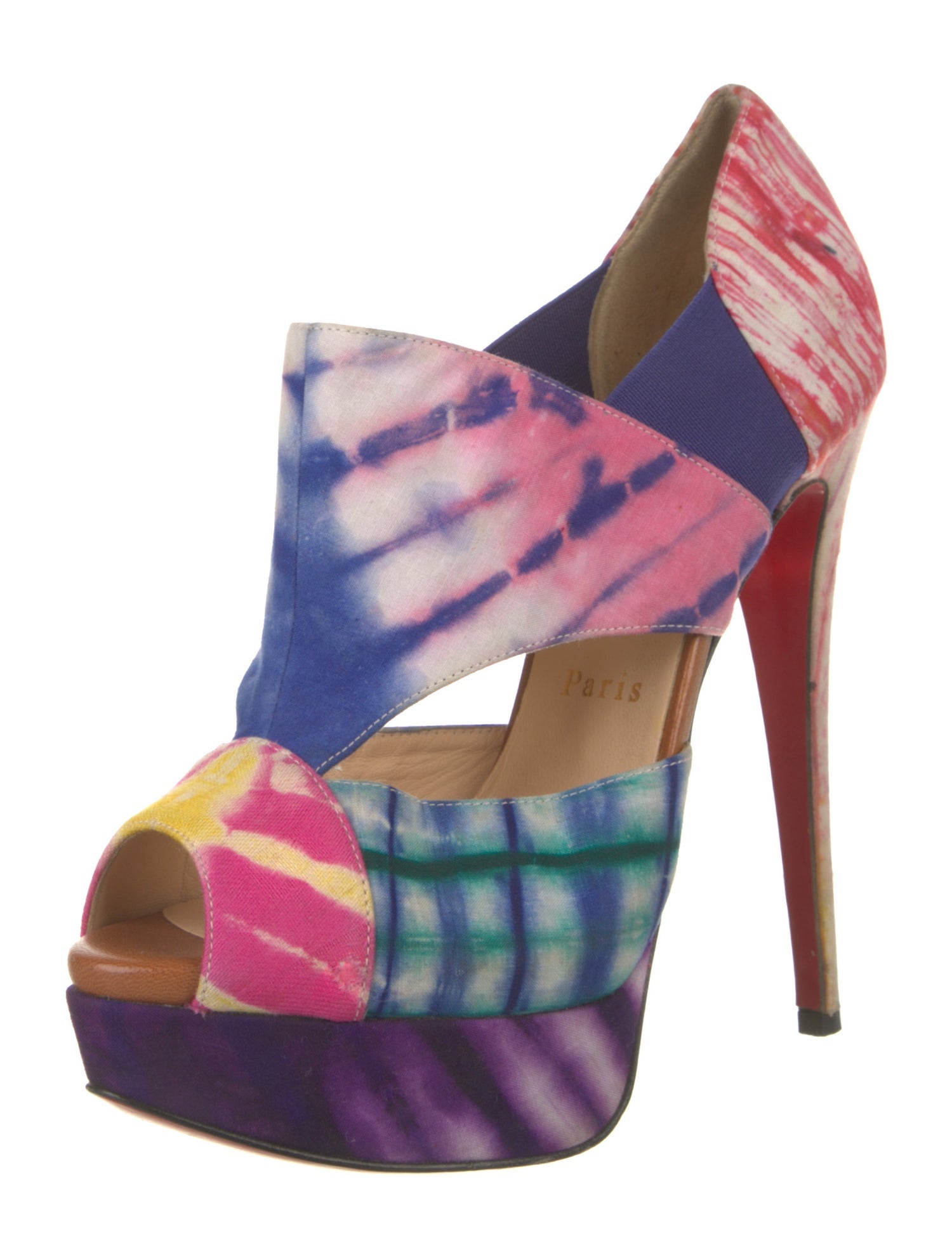 Christian Louboutin Printed T-Strap Pumps
