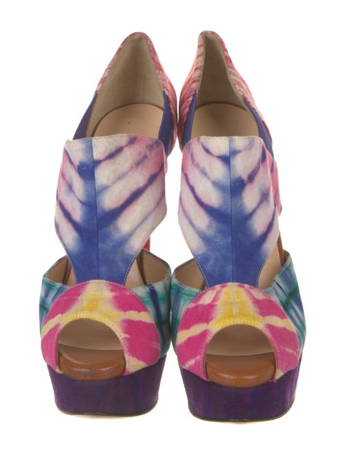 Christian Louboutin Printed T-Strap Pumps