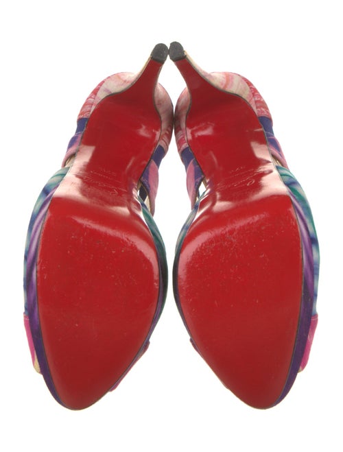Christian Louboutin Printed T-Strap Pumps