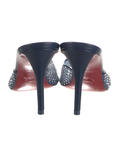 Christian Louboutin PVC Crystal Embellishments Slides