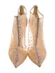 Christian Louboutin Mesh Glitter Accents Boots