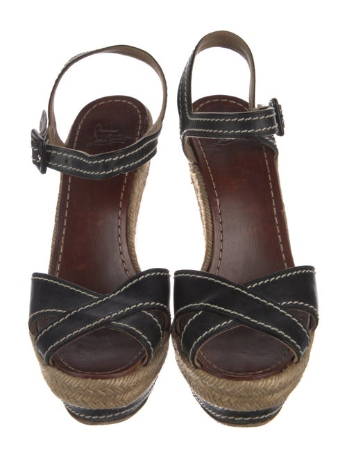 Christian Louboutin Leather Espadrilles