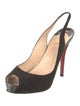 Christian Louboutin Suede Slingback Pumps