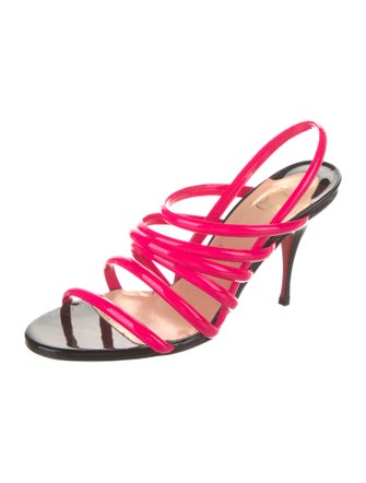 Christian Louboutin Patent Leather Slingback Sandals