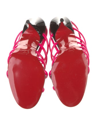 Christian Louboutin Patent Leather Slingback Sandals