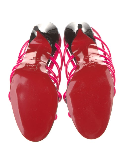 Christian Louboutin Patent Leather Slingback Sandals