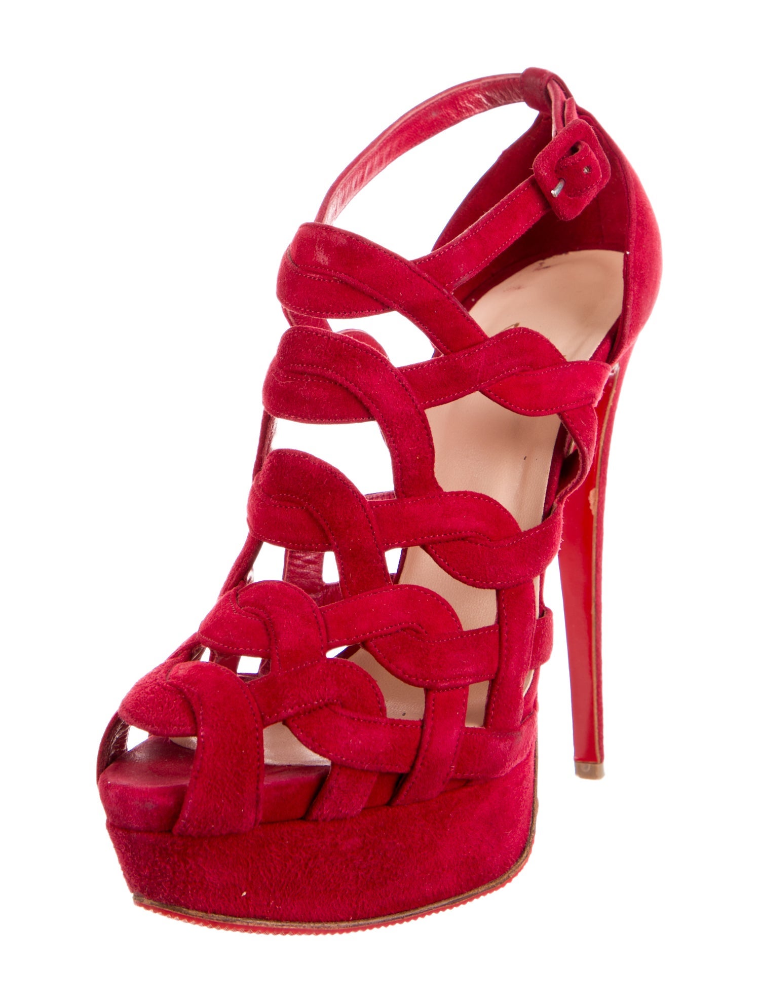 Dolce & Gabbana Patent Leather Crystal Embellishments T-Strap Pumps