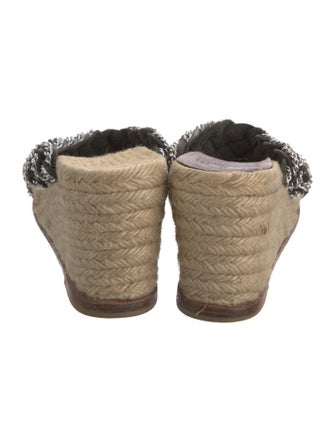 Christian Louboutin Leather Chain-Link Accents Espadrilles