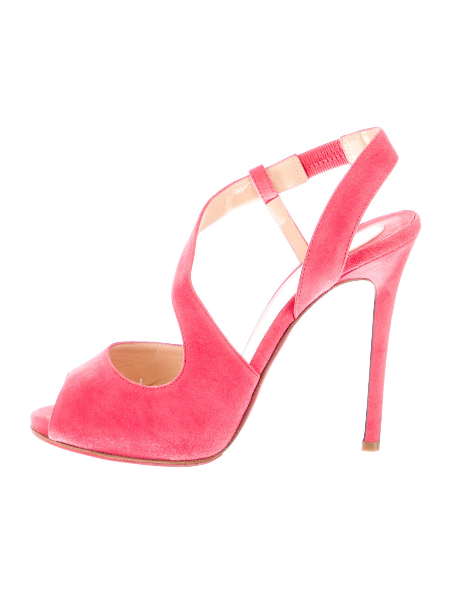Christian Louboutin Suede Slingback Sandals