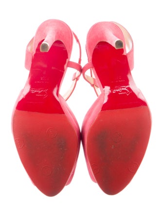 Christian Louboutin Suede Slingback Sandals