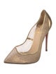 Christian Louboutin Mesh Glitter Accents Pumps