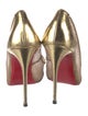 Christian Louboutin Mesh Glitter Accents Pumps