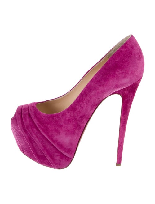 Christian Louboutin Drapesse Suede Pumps