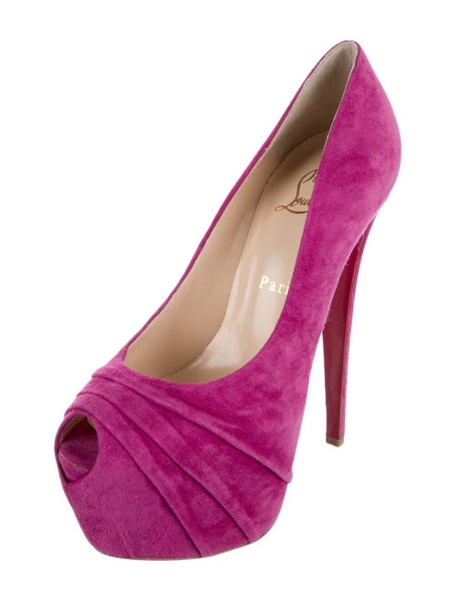 Christian Louboutin Drapesse Suede Pumps