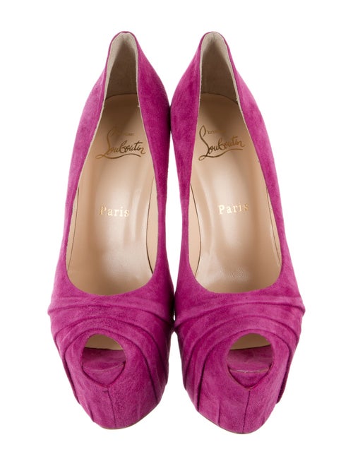 Christian Louboutin Drapesse Suede Pumps