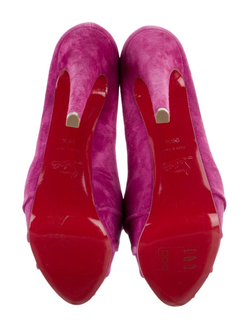 Christian Louboutin Drapesse Suede Pumps