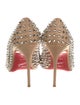 Christian Louboutin Spike Accents Leather Pumps