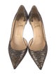 Christian Louboutin Mesh Sequin Embellishments D'Orsay Pumps
